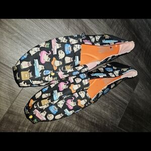 BOBS from Skechers Black and Pink Flats with Artistic Design